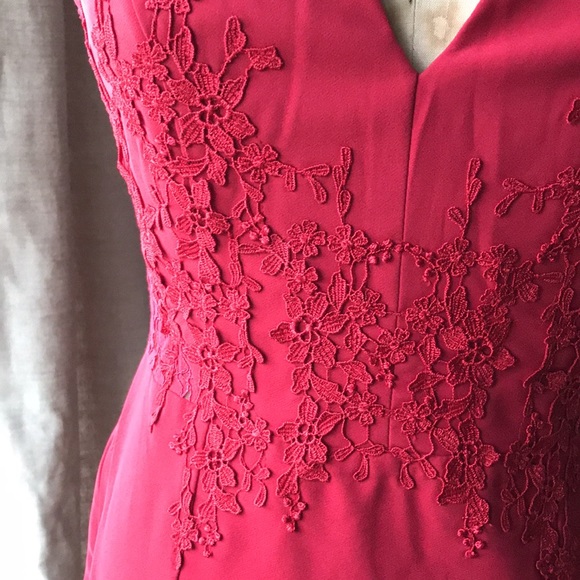 NWT LITTLE MISTRESS Tall Red Dress - Picture 3 of 6